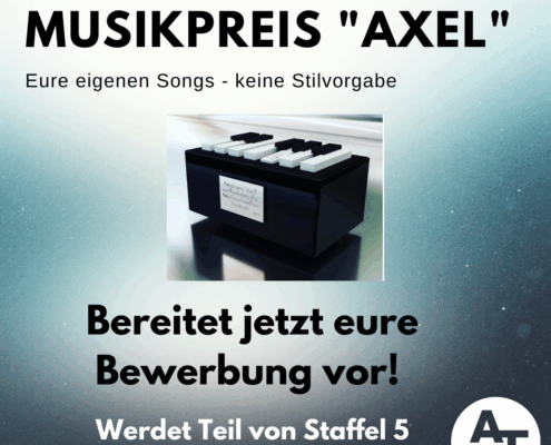 Musikpreis "AXEL" jetzt Bewerben