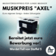 Musikpreis "AXEL" jetzt Bewerben